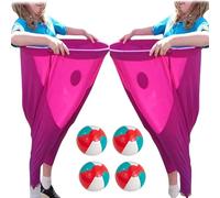 Guangcailun Granny Pants Yard Game For Adults Exciting Recreational Fun Granny Pants Outdoor Game Cloth Parent Child Pitching Game, Rose Red