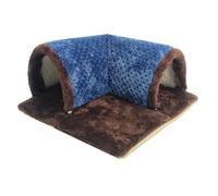 Guangcailun Guinea Pig House Cage Incorporates Warm Bed And Tunnel Ensuring Small Animals Are Comfortable And Safe While Playing Guinea Pig Hideout Small Animals Hamster Tunnel, Blue
