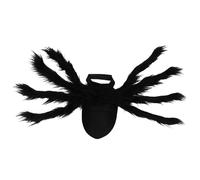 Guangcailun Halloween Black Spider Dog Costume Funny Simulation Cat Dress Up Outfit Cosplay Pet Party Above 1 Is Worn Around Neck And Under 1 Is Worn On Chest.Dress Up Dog As Cute Pet, Black, S