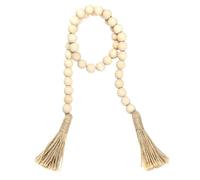 Guangcailun Handmade Macrame Tassel Wooden Beads Add Character To Bedroom Living Room Wall Hanging Decor Safe And Non-toxic Wall Hanging Farmhouse Boho Room Decor Ornaments