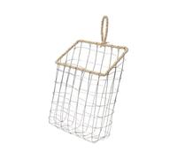 Guangcailun Iron Wall Mounted Storage Rack Provides Strong Durable Support For Hanging Storage Solutions In Various Spaces Simple Living Room Small Hanging Basket Container , 20x8.5x29cm