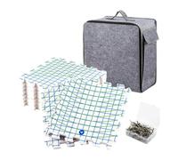 Guangcailun Knitting Positioning Pad Tool for Needlework and for Creative Blocking Mats for Knitting with Grids Every Project Crochet Board for Blocking Square Board, White, mat 32x32cm