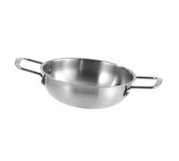 Guangcailun Korean Ramen Pot Stainless Steel Noodle Pot Cooking Soup Stew Instant Noodles Porridge Griddles Heat Conduction Is More Uniform And Can Be Placed Firmly On Desktop, 24cm