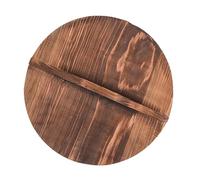 Guangcailun Large Handle Wooden Skillet Cover Provides Cooking Safety With Easy Handling And Premium For Everyday In Kitchen Kitchen Skillet Cover Frying Gadget, Brown, 20CM