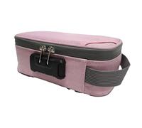 Guangcailun Lockable Up Box Portable Case with Combination Lock Travel Cloth Makeup Bag with Compartments Drawstring Makeup Bag, C