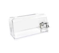 Guangcailun Locking Contribution Jar Clear Acrylic Tip Holder Transparent Donation Storage Box With Secure Mechanism Money Box With Lock Acrylic Tip Collection Jar