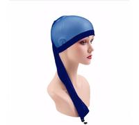 Guangcailun Long Hair Weave Sleeve With Drawstring Easy To And Comfortable Crochet Hair Mesh Cap Polyurethane Dirty Braid Mesh Cover, blue