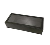 Guangcailun Love U Floral Packaging Empty Cardboard Gift Box Valentines Day Flower Box Fillable Gift And Memories Fillable Paper Chocolate Candy Packaging, black, 46x19.5x10cm