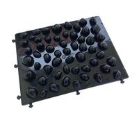 Guangcailun Massage Mattress Versatile Foot Massage Pad Provides Refreshing Relief At Work Or In Relaxing Environments Acupressure Mat Cushion Foot Mat Yoga, Black, 37x29.5x3.2cm