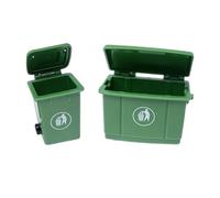 Guangcailun Miniature Trash Can 6cm In Height Size For Dollhouse Settings Engaging Rubbish Recycling Containers Mini Play 1/12 Dollhouse Mini Trash Cans Life Scene Model