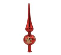 Guangcailun Multi Functional Christmas Tree Topper Elegant Addition To Holiday Decor Adds Touch Of Elegance To Christmas Tree, red