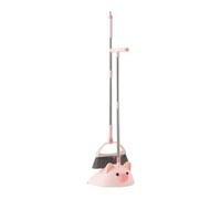 Guangcailun Multi Layer Dense Soft PET Bristles Broom Dustpan Set Safe for Wooden Floors Daily Cleaning Not Easy to Break Long Handle Dust Pan and Brrom Floor Cleaning