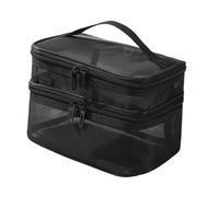 Guangcailun Multifunctional Tote Bags Makeup Bag Organizer Large Capacity Nail Polish Storage for Everyday Cosmetic Bag is Made of Nylon Mesh Toiletry Travel Travel Essential Bathroom