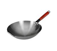 Guangcailun Nonstick Wok Pan Cooking Wok Nonstick Frying Pan Flat Bottom Quick Heating Made Of Durable Iron Which Is Comfortable To Hold Cooking Non Coating Universal