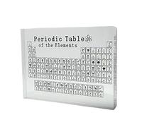 Guangcailun Periodic Table Display Craft Decor Acrylic Periodic Chart Board Students School Education Inspirational Home Acrylic Table Display Chemical, L