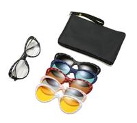 Guangcailun Polarized Clip On Glasses For Men Women Driving Anti Glare Eyewear Night Goggles Magnetic Suction Eyeglass Frame, 2352D