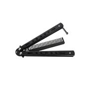 Guangcailun Practice Comb for Beginner Beard and Mustache Styling Versatile Stylish, Black, 21.5cm