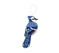 Guangcailun Premium Felt Bird Ornament For Festive And Stylish Christmas Tree Hanging Decoration Hanging Bird Pendant Carefully Sewn, Blue, 8.5x4cm