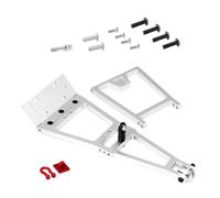 Guangcailun RC Crawler With 1/10 Scale Tow Build Kit Featuring Easy Installation And High Performance Components Upgrade Self Assembling Chassis Rails And Replace Performance, Silver