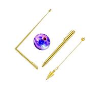 Guangcailun Retractable Paranormal Divining Rods With Handle Fun And Easy To Portable Divining Tools For Amateurs And Serious Dowsers Rods Copper Dowsing Pendulum