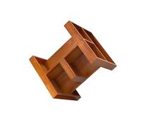 Guangcailun Rotating Makeup Organizer for Vanity Brown Gifts Makes Stunning Display for Cosmetics Giving Easy Access Due to Rotating Function Cosmetic Storage Display Box Convenient Desktop