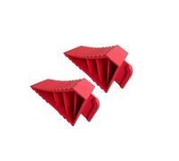 Guangcailun Rubber Wheel Chocks Provide Strong Durable Stability For Vehicle Tire Safety And Easy Installation Prevent Vehicle Movement By Keeping Wheels In Place, red, 21x8.75x10cm