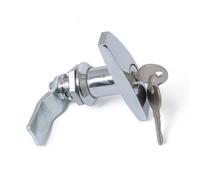 Guangcailun Rust Proof Trailer T-Handle Lock with Keys Industrial Cabinet Door Latch Compression Tightening Cabinet Lock Zinc Alloy, Silver