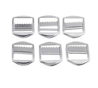 Guangcailun Sewing Fasteners Silver Metal Slider Buckles Ribbon Adjuster Adjustable for Buckle Connections Versatile Accessories Bag Accessories DIY Purse Making And Suitable For Luggage
