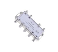 Guangcailun Silver Satellite Switch Multi Switch Splitter Efficient For Indoor Outdoor And Supporting 8 Outputs Metal Die-cast Case Satellite 8 Output Splitter
