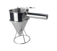 Guangcailun Stainless Steel Funnel For Baking Pancake Batter Dispenser With Sturdy Construction Easy To Clean And Versatile Dispenser Funnel WithStand For Takoyaki