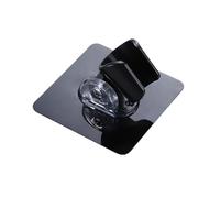 Guangcailun Strong Adhesive Shower H Holder Durable Bathroom Bracket With Adjustable Angle Shower Head Rotating Base Rack, Black, 7.2x7.2cm