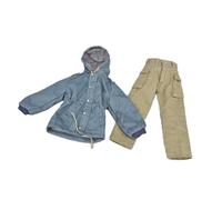 Guangcailun Stylish Action Figure Clothes Featuring 1/6 Scale Coat Pant Set Outstanding Look for Doll Collection Ensuring Snug Fit for 1/6 Scale Figure. Miniature Clothes Creates
