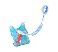 Guangcailun Toddler Harness Leash with Anti Lost Wristband and Adjustable Straps Reflective Elements Provide Kids Safety Outdoors Safe Leash Child Walking Strap Security, Green, 22.5x23.5cm