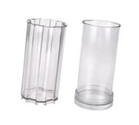 Guangcailun Unique Double Color Candles for Various Celebrations with DIY Candle Model Candles Made Model Can Serve As Beautiful Decorations for Occasions Like Christmas, Clear, 7x15.6cm