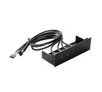 Guangcailun USB Hub Front Panel Adapter Sturdy Long Term Optical Drive Front Panel Hubs And Data Files Between USB Devices And Computer At Blazing Fast Speed, 4 Ports 2.0, 163x105x53mm