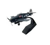 Guangcailun Vintage 1/72 Scale F6F Fighter Model Plane with Stand Classic Desktop Keepsake Decor Alloy