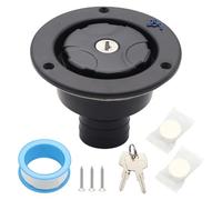 Guangcailun Water Fill Inlet Freshwater Inlet Lockable Tank Caps Accessory With Lockable Filler Neck For RV Camper Fresh Water Tanks, Black