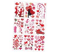 Guangcailun Wedding Anniversary Valentines Decorations Clings Featuring Stunning Red Heart Window Stickers for Memorable Moments Window Stickers Decals Decorations Party Supplies
