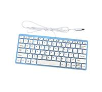 Guangcailun Wired USB Keyboard Features 78 Keys And Silent Compact Size Professionals Seeking Efficiency Improvements USB Wired Keyboard Comfortable Typing Experience, Blue, 285x122x21mm