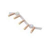 Guangcailun Wood Perch Toy Portable Stand Excellent For Shower Sessions Encouraging Fun Play For Parakeets Cockatiels And Budgies Climbing Hanging Bird Toy Parakeet Bath Perch, Style B