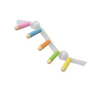 Guangcailun Wood Perch Toy Portable Stand Excellent For Shower Sessions Encouraging Fun Play For Parakeets Cockatiels And Budgies Climbing Hanging Bird Toy Parakeet Bath Perch, Style A