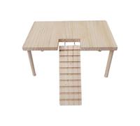 Guangcailun Wooden Hamster Playground Platform Provides Fun And Space For Small Animals With Ladder And Decor Friendly For Pets.Fun Nesting And Resting Place. Easy To CleanThe, Wood, 32x20.5x15.5cm