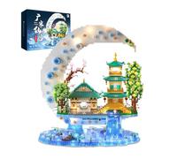 Guanghan Palace Mini Building Kits, 3060 PCS Chinese Architecture Micro Building Blocks Model Toy, Creative MOC Construction Blocks Set, Micro Bricks Not Compatible with Major Brands