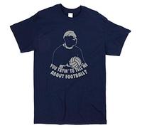 GUANGHUA KES Inspired T-Shirt - Retro 60s Yorkshire British Film Movie Dark Blue