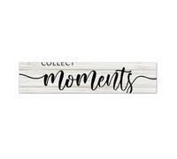 Guangpat Vintage Boho Wooden Pallet Sign Collect Moments Not Things Wood Signs 18x4in Family Wall Decor Farmhouse Decor Wall Art Wall Hanger Sign for Bedroom Living Room Housewarming Gift