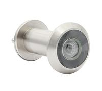 Guangstar Safety One Way Front Door Viewer with 200 Degree Angle, Heavy Duty Peephole Made by Brass with Privacy Cover, Satin Nickel, Pack of 1