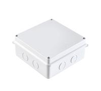 Guangstar Waterproof/Bugproof IP65 Universal Reserved Holes Electrical Junction Box, ABS Plastic Indoor/Outdoor Electrical Project Enclosure, White, 1 Pack(150x150x70mm)