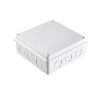 Guangstar Waterproof/Bugproof IP65 Universal Reserved Holes Electrical Junction Box, ABS Plastic Indoor/Outdoor Electrical Project Enclosure, White, 1 Pack(200x200x80mm)
