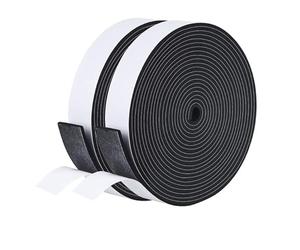 GuangTouL Wide Self Adhesive Foam Strip, 25mm x 3mm x 5m, Pack of 2 Rolls, Weatherproof Seal for Uneven Surfaces, Sound Insulation for Doors, Windows, Sheds & Garages