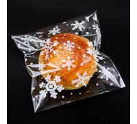 guangyuan 200 Pieces Cellophane Bags Cookie Bags Plastic Clear Self-Adhesive Sweet Bags for Bakery, Cookie, Candies, Biscuit, Jewelry, Soaps, Cards and Dessert (10×10 cm)